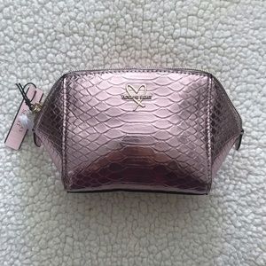 Victoria’s Secret Small Makeup Bag Metallic Pink
